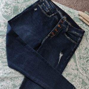 Women's Dark Blue Jeans